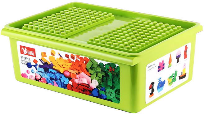 너써리 듀플로 옥스포드 호환 리필블럭 90pcs + 보관함, 혼합색상, 1세트