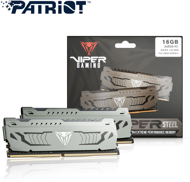 PATRIOT DDR4-3600 CL18 VIPER STEEL 패키지 파인인포 (16GB(8Gx2))