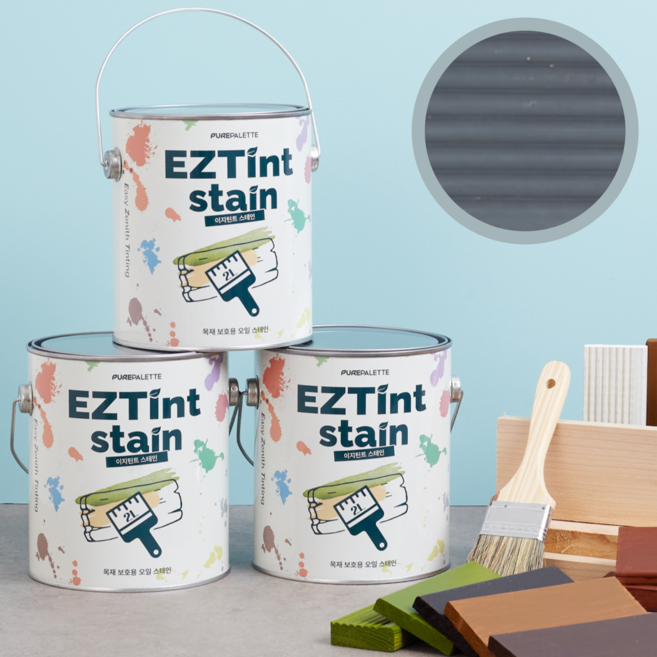 이지틴트 오일스테인 오일스텐 방부목페인트 2리터, 1개, 딥그레이, 2L