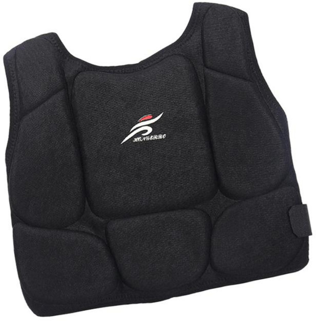 권투 보호 장비 조끼 복싱 바디 프로텍터 무에타이 가드 태권도 가슴 보호대 가드, 에바, 1개