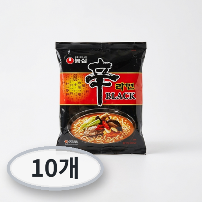 신라면 블랙 134g, 10개