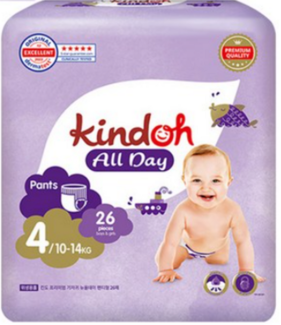 킨도 프리미엄 뉴올데이 팬티형 기저귀 남녀공용, 4단계, 26매
