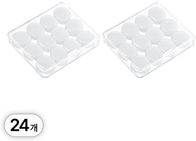 투데이리빙 24개 세트 소음 차단 수면 귀마개 수험생 공부 소프트 실리콘 굿나잇 수면 노이즈 이어플러그 숙면 귀마게, R89147W(24개 세트, 화이트, 1세트, 24개입