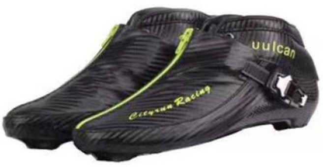 인라인 스케이트 CITYRUN 스피드 신발 탄소 섬유 부츠 블루 블랙 지퍼 트랙 레이스 마라톤 PS 프로 4 휠 110mm 100mm 90mm, 160) Green Boot Only  45, 1개