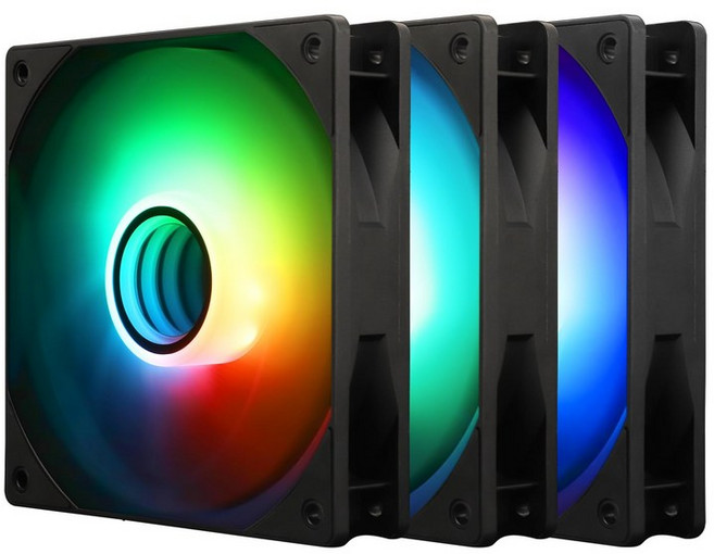 써멀라이트 TL-C12B-S V3 케이스 팬 120mm ARGB CPU 쿨러 팬 미러 라이트 효과 1500RPM 속도의 PC PWM 사일런트 검은색 냉각 팬(키트 팬) 제공, TL-C12B-S V3 X3, TL-C12B-S V3 X3