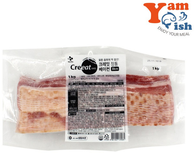 CJ 크레잇 오리지널 베이컨 1kg, 1개