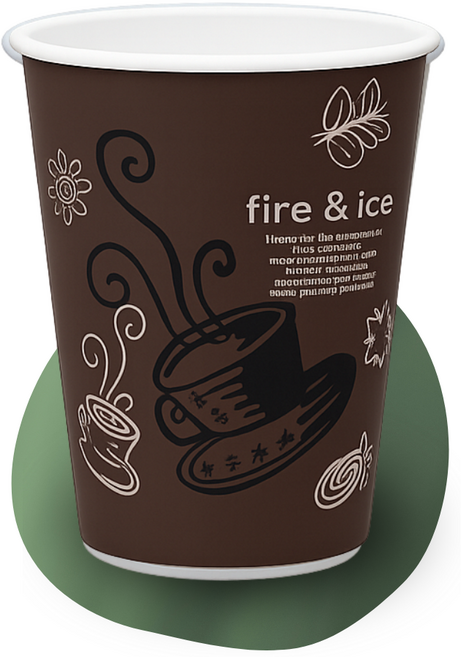 큰종이컵 8oz(235mL) 커피브라운 테이크아웃컵 [100set 1000set], 1박스, 100개