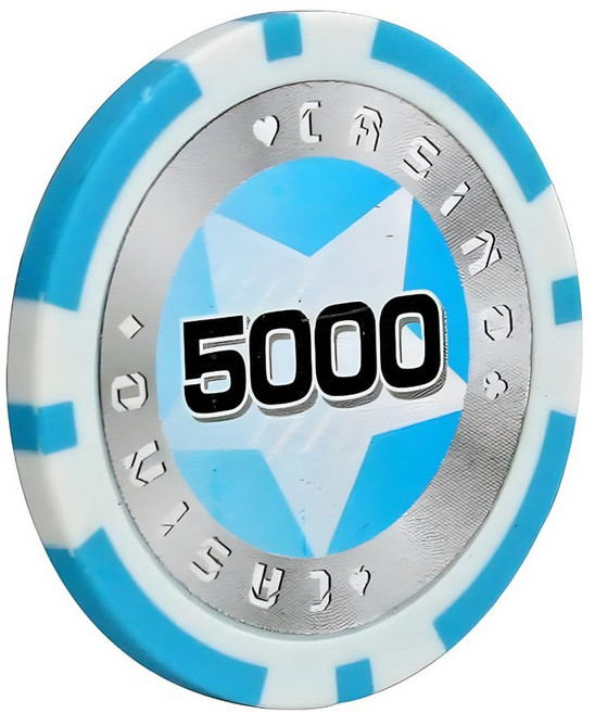 다싸닷컴 국제규격 스타포커칩 100p 벌크포장 마카오 카지노칩, 5000스타칩 100p, 1개