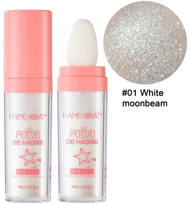 HANDAIYAN 글리터 파우더 하이라이터 메이크업 바디는 자연스러운 페이스 블러셔 페어리 패팅 밝게 해줍니