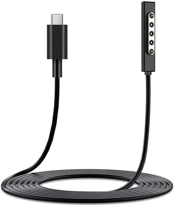 C타입 전원 공급 장치 충전 케이블 15V 3A USB-C GaN PD 어댑터 마이크로소프트 서피스 Pro12 호환 가능 65, 01 1.5m