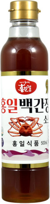 [류맛간장]홍일식품 진해총판 홍일백간장소스 영덕의 홍게와 신선한 야채 추출액 깔끔하게 만들었습니다., 1개, 500ml