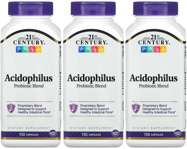 21세기 센트리 3개X 애시도필러스 프로바이오틱 혼합물 캡슐 150정, 3개