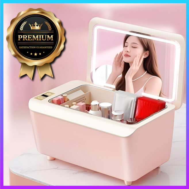 에어쿨라 성분보호 화장품 냉장고 미니화장품냉장고 무소음 가정용 12L 스킨케어 전용, PA-2A, 핑크 에디션
