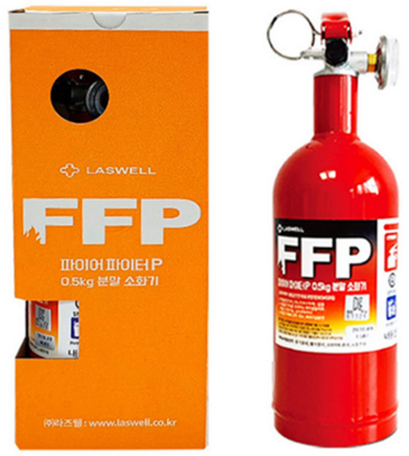 글로우 미니 가정용소화기 벽거치 분말 소화용구, 1.18kg, 1개