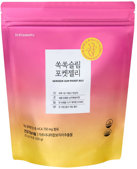 닥터엘리자베스 쏙쏙슬림 포켓젤리, 1개, 350g