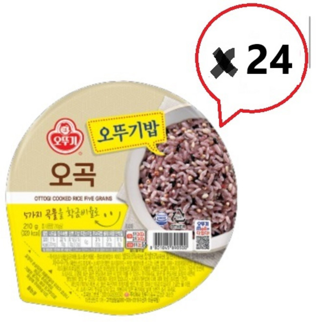 오뚜기 오곡밥, 210g, 24개