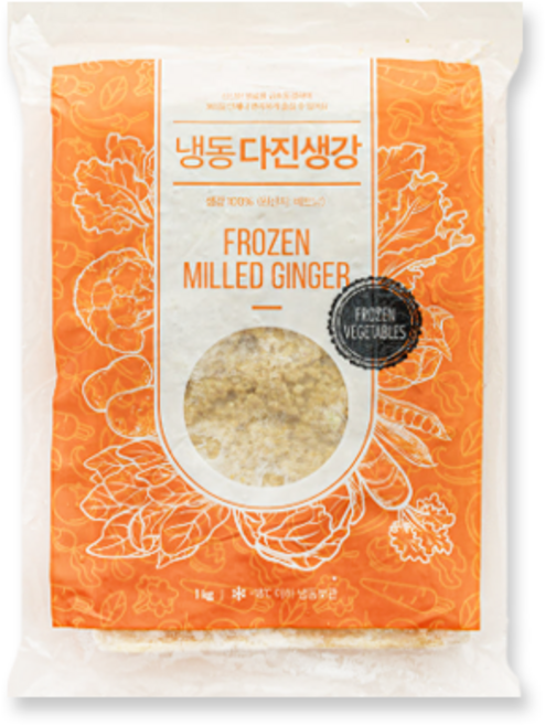 글로벌 냉동 다진생강 1kg, 1개