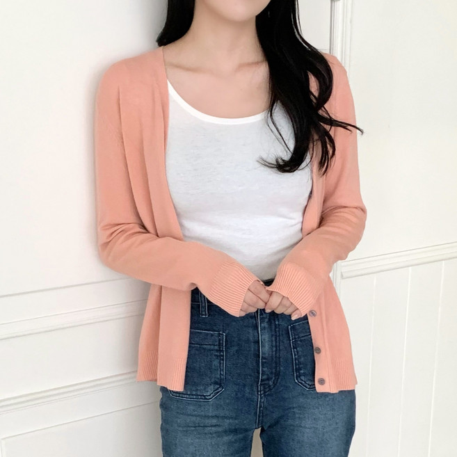 잠끌 여성 데일리 니트 가디건