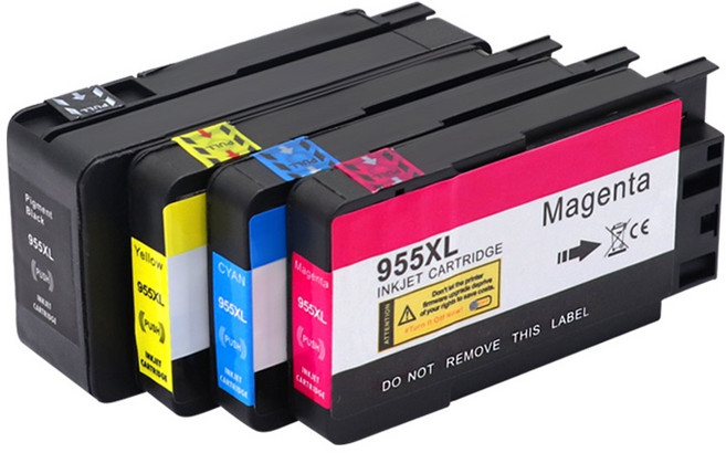 印彩 HP 955XL 相容墨水匣 適用於 7720 7730 7740 8210 8216 8710 8720 8725 8730, 1套4色, 1個