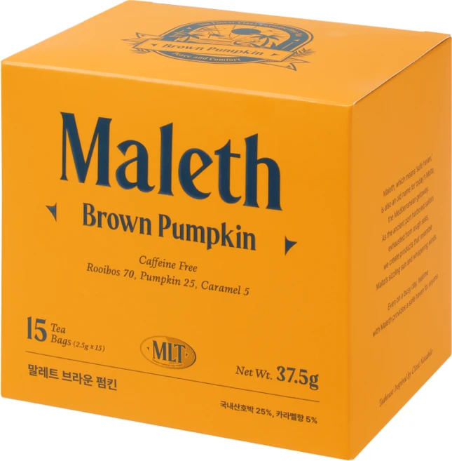 말레트 루이보스티 차 티백 유기농 임산부 선물 호박차, 2.5g, 15개입, 1개 - 쿠팡