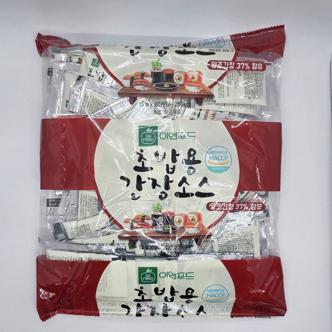 이엔푸드 초밥용 간장소스 일회용, 15g, 320개