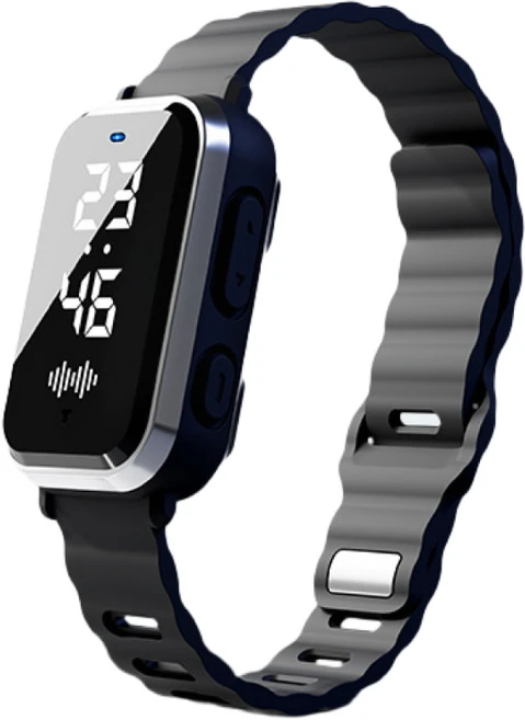 정전기 방지 팔찌 초음파 방수 실리콘 조절형 이온 밸런스 웨어러블 밴드 스마트 팔찌 사계절 공용, 1개, 블랙 업그레이드 버전 - 쿠팡