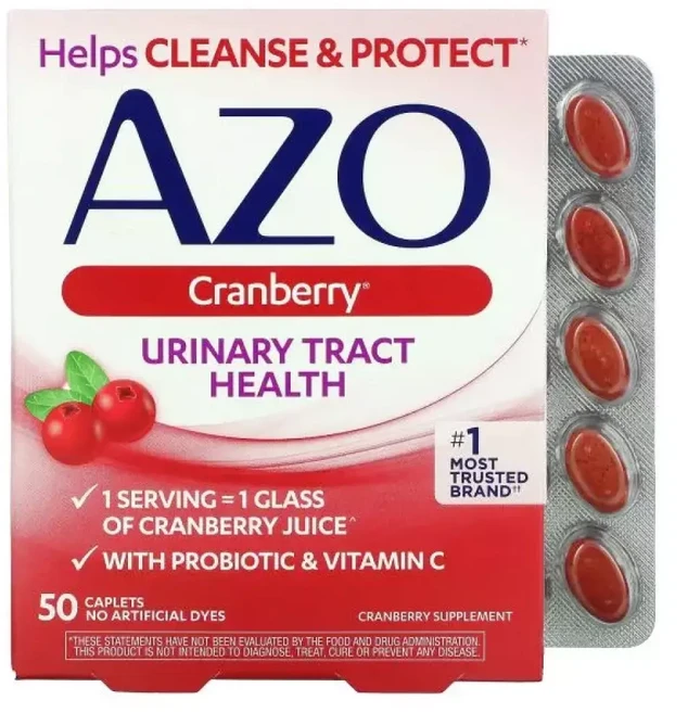 아조 Urinary Tract 헬스 Health 크랜베리 Cranberry 50정, 1개