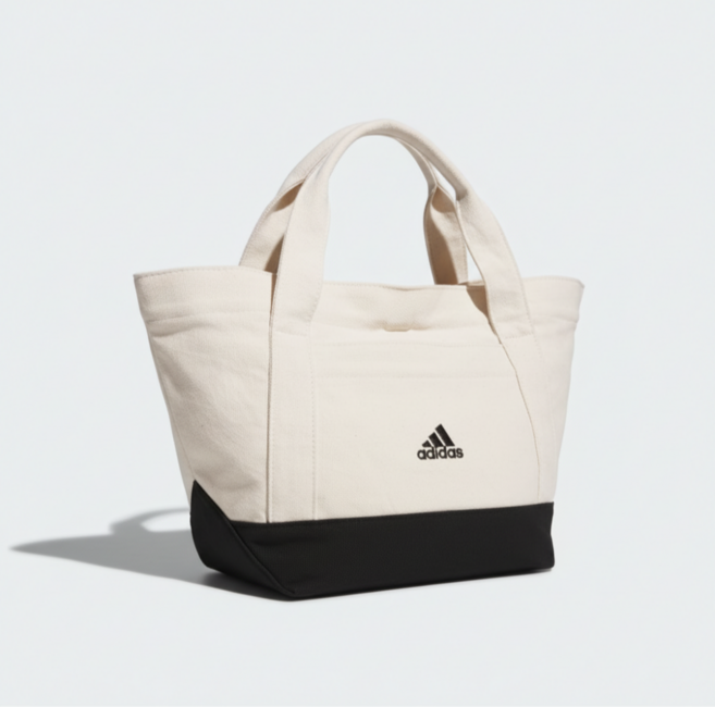 아디다스 캔버스 배색 미니 토트백 데일리 수납가방