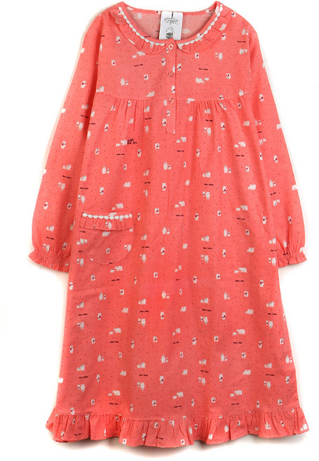 알콩단잠 여성 원피스잠옷 홈웨어 국내생산 파자마 긴소매 실내복 면레이온 라운지웨어 드레스