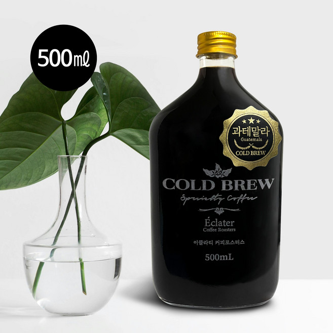 이클라티 커피로스터스 과테말라 콜드브루 더치 산미없고 진한 원액, 500ml, 1개, 500ml, 1개입