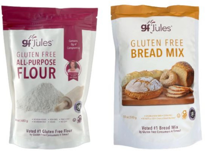 홈베이킹 콘브레드 믹스 gfJules 인증 글루텐 프리 다용도 밀가루 빵 | 그릿 비 GMO 비건 & 코셔 없음 일반 대신 컵 베이킹 대체품 셀리악 소비자 투표 1위, gfJules 인증 글루텐 프리 다용도 밀가루 및 빵, 510g, 1개