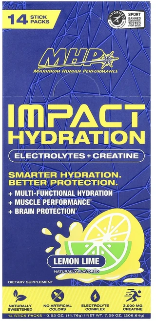 효과가 좋은 MHP 강력한 수분 보충 전해질 + 크레아틴 레몬 라임 스틱팩 14개 개당 14.76g(0.52oz) 최저가격, MHP강력한수분보충전해질크레아틴레몬라임스틱팩14개개당1 - 쿠팡