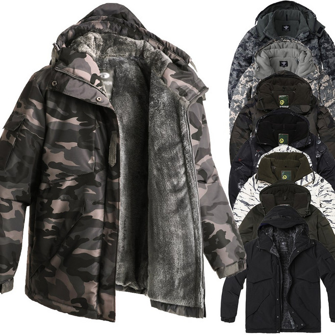샤인힐즈 방한 방풍 방수 낚시복 스키복 보드복 밀리터리 야상 패딩 자켓 점퍼 모음, SP9905_카모그레이