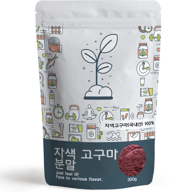 자색 고구마 가루 분말 국내산, 1개, 300g