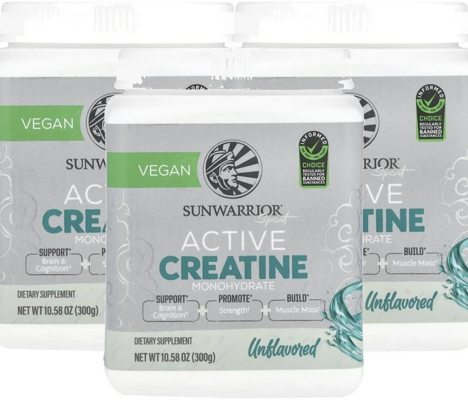 썬워리어 스포츠 액티브 크레아틴 모노하이드레이트 300 g Sunwarrior Sport Active Creatine Monohydrate Unflavored 300g - 쿠팡
