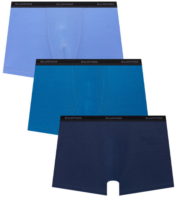 수아팜 남아용 컴포트 쿨링 인견 드로즈 3장 세트 (10대 아동 속옷 초등 학생 청소년 사각 팬티 KC인증)