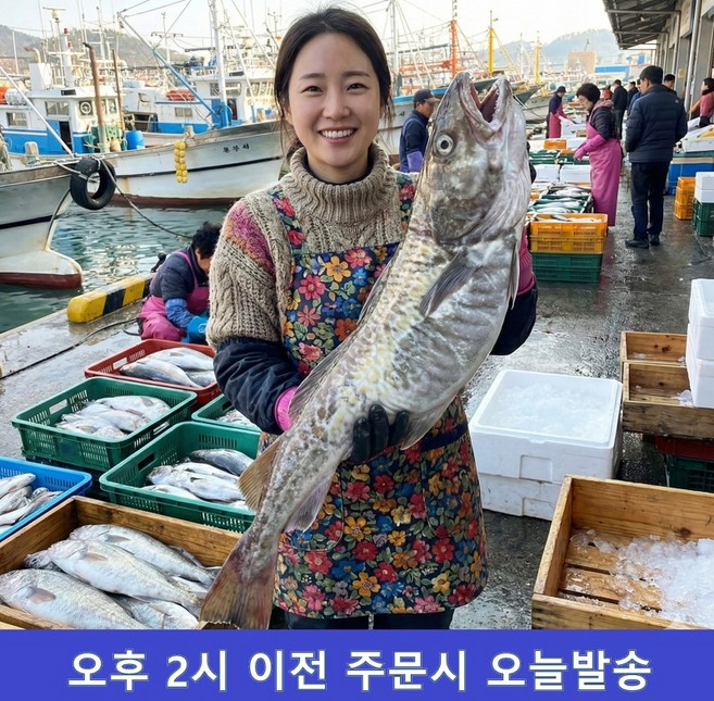 5kg급 초특대 대구 국산 동해 생물대구 생대구, 1개, 3-5kg급(1미)