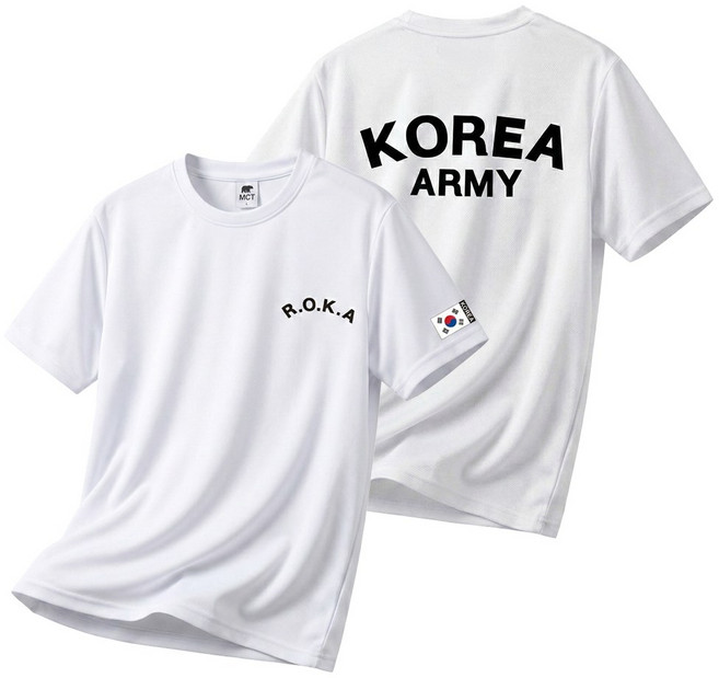 남녀공용 코리아아미 ROKA 쿨 드라이 반팔티 로카 에어로 쿨링 티셔츠