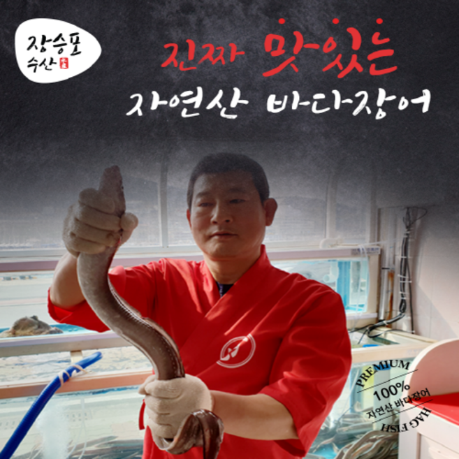 거제도에서 갓 잡아올린 자연산100% 활장어 1kg 산지직송 장어구이 밀키트, 1개, 중 1kg(5-7미)