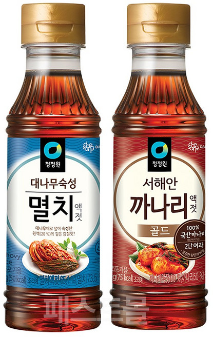 청정원 대나무숙성 멸치액젓 + 까나리액젓 세트, 1세트, 500g