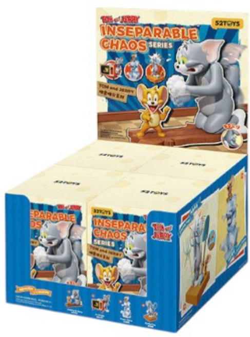 52TOYS 湯姆貓與傑利鼠 難捨難分系列 盲盒公仔, 1個, 一中盒(請下標4次)