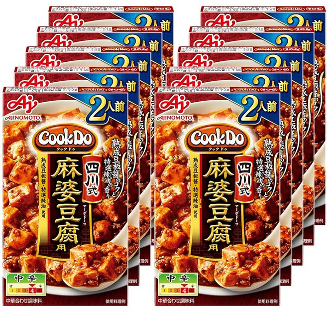 CookDo 쿡두 사천식 마파두부 소스 약간매운맛 60gX10개 중화덮밥 양념소스 간편식, 60g, 10개