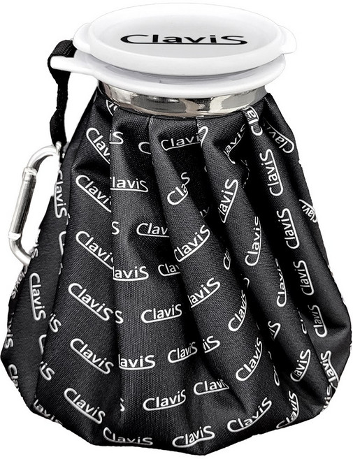 클라비스 골프 얼음 주머니 무릎 팔꿈치 냉온 찜질 아이스팩 찜질팩 아이싱 22cm 블랙, 1개