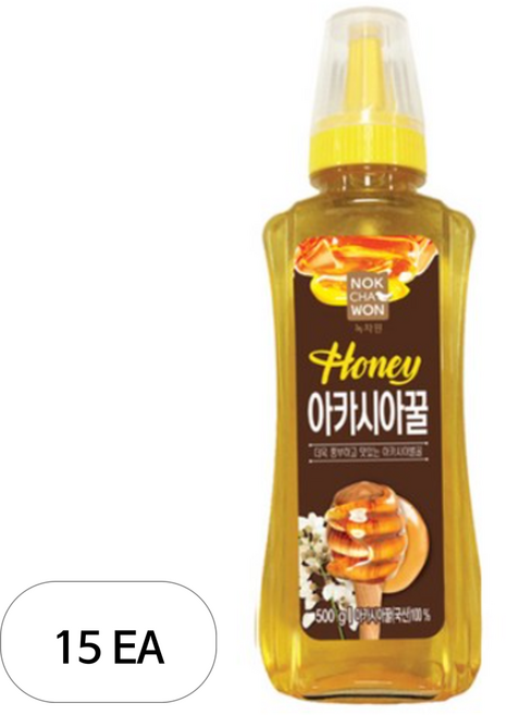 녹차원 아카시아꿀, 500g, 15개