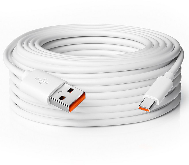 C타입 전원공급 롱 케이블 홈캠 펫캠 연결 연장선, 10m, 1개