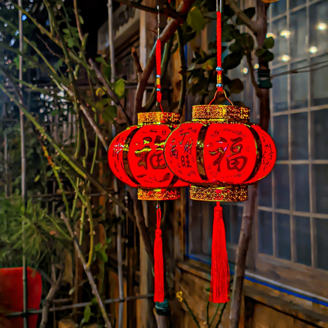 중국홍등 중국집소품 시년장식 중식당소품 인테리어소품 건전지있는 홍등