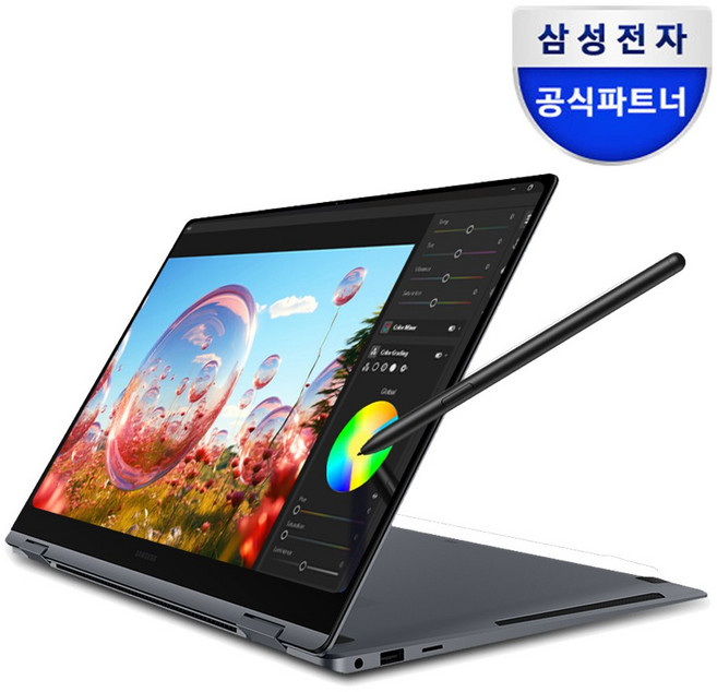 삼성전자 갤럭시북5 프로360 NT960QHA-K71A 인텔 울트라 7 삼성 노트북 고해상도 AI 노트북 사무용 노트북 대학생 노트북 2in1 노트북 S펜 포함, 문스톤그레이, NT960QGK-K71A, 1TB, 16GB, WIN11 Home