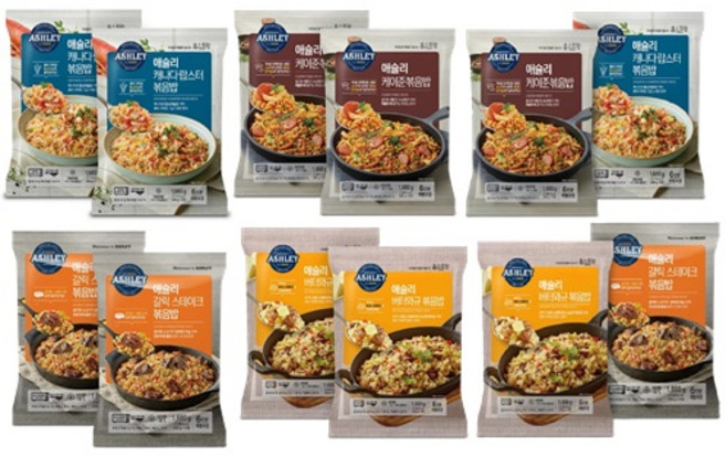 코스트코 냉동 푸짐한 매콤한 애슐리 캐나다 랍스타 케이준 갈릭 스테이크 버터 와규 볶음밥 세트 280g x 12, 12개