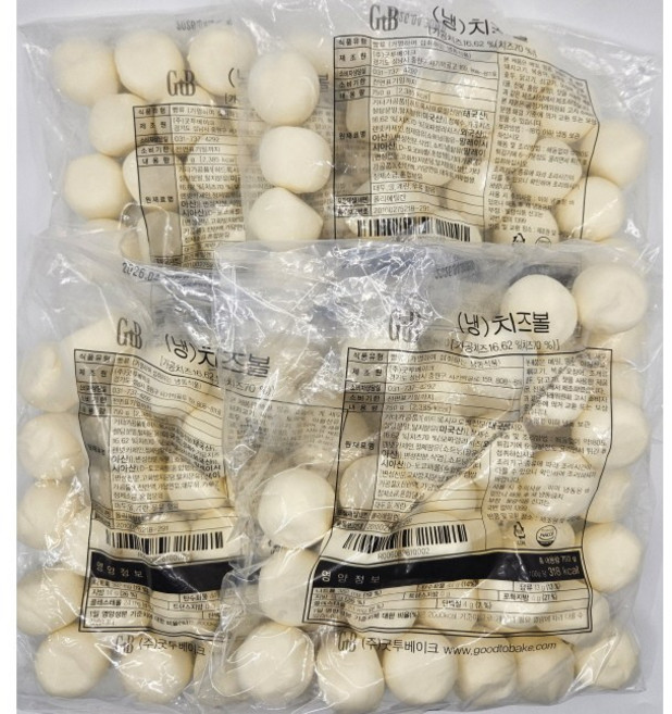 굿투베이크 치즈볼, 4개, 750g