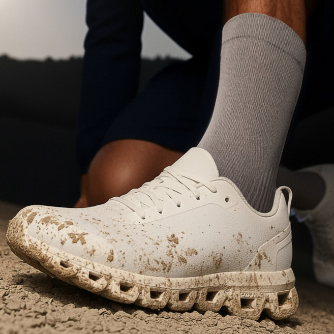 던업 런닝 마라톤 스포츠 러닝 양말, 트레일베이지, 5개